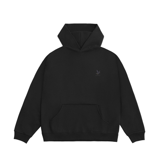 Limo Black Printed Hoody Front