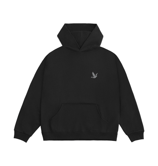 Limo Black Printed Hoody Front