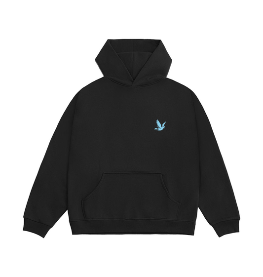 Limo Black Printed Hoody Front