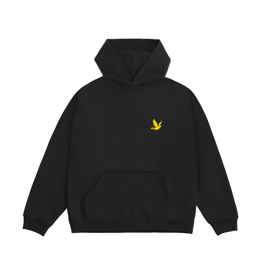 Limo Black Printed Hoody Front